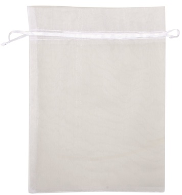 Organzové vrecko biele 15x22 cm