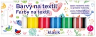 Farby na textil svetlý, sada, klasik 7x15 g + šablóny