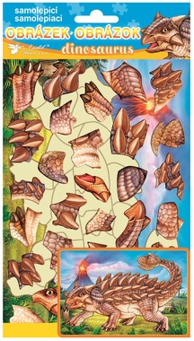 Samolepiaca skladačka ANKYLOSAURUS 14 x 25 cm