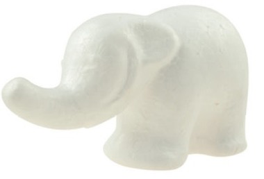 Dieliky z polystyrénu slon 11 x 6 cm, vo vrecku