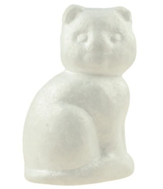 Dieliky z polystyrénu mačka 11 x 7 cm, vo vrecku
