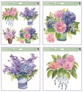 Okenná fólia Kvety 30 x 33,5 cm