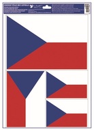 Okenná fólia – Česká vlajka (4 ks)