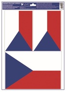 Okenná fólia – Česká vlajka (3 ks)