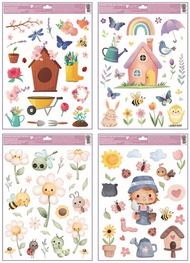 Okenná fólia Záhrada 30 x 42 cm