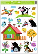 Okenná fólia – Krtko pri domčeku