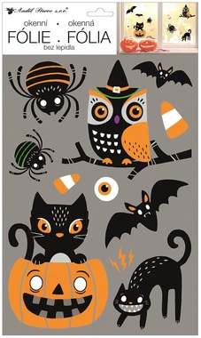 Okenná fólia 25x42 cm Halloween