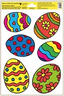 6897 Okenní fólie barevná velikonoční vajíčka 20 x 30 cm-2