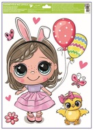 Okenná fólia – Dievčatko s čelenkou