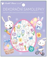 6954 Samolepky zajíčci 30 ks v krabičce 13 x 15,5 cm-1