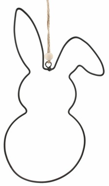 Zajac z kovu 13 x 22 x 0,5 cm na zavesenie