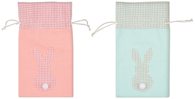 Vrecko textilné veľkonočné so zajačikom 13,5x22 cm