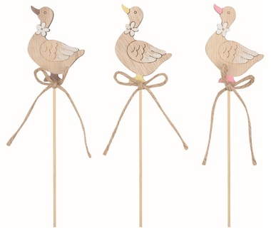 Hus drevený 4,5 x 5,5 x 0,5 cm + špajle