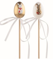 7577 Velikonočn&iacute; vejce plastov&eacute; Zlat&iacute; zaj&iacute;čci 4 cm + &scaron;pejle-1