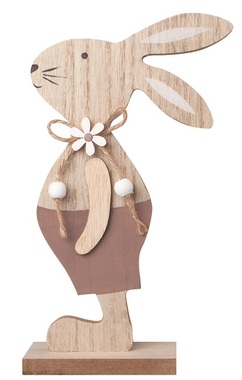 Zajac drevený na postavenie 11,5 x 20 cm
