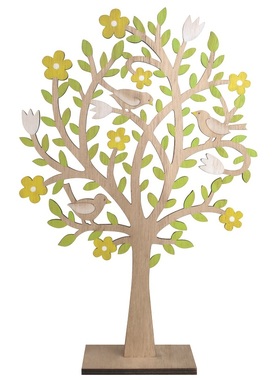 Strom drevený so žltými kvety na postavenie 30 cm