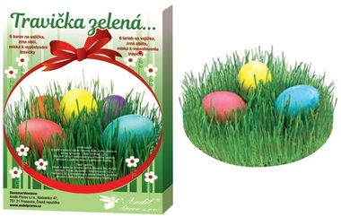Sada na zdobenie vyfúknutých vajíčok - trávička zelená