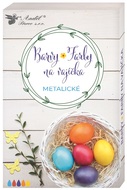 Farby na vajíčka metalické, 5 ks v balení