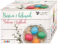 Farbenie na vajíčka v téglikoch, 4 ks téglikov vrátane farieb