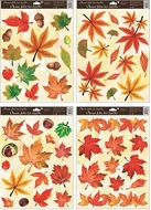 Okenná fólia jesenné listy 30x42 cm