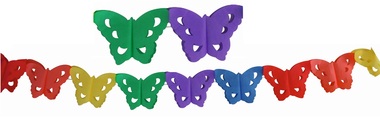 Girlanda 400x16 cm - motýliky