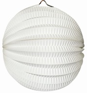 9084 Lampion kulatý 21 cm bílý-1