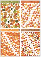 Okenná fólia rohová 42x30 cm jesenné lístie