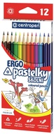 Školské ERGO pastelky 12 ks, Centropen