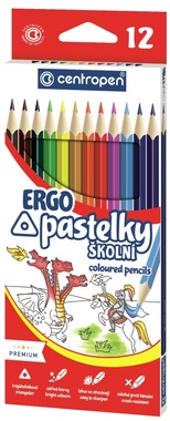 Školské ERGO pastelky 12 ks, Centropen