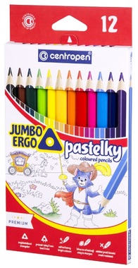 Školské pastelky JUMBO ERGO 12 ks, Centropen