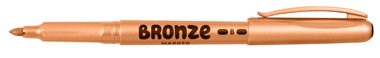 Popisovač permanentný široký WHITE PERMANENT BRONZOVÝ, CENTROPEN