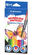 Akvarelové pastelky 12 ks so štetcom, Centropen