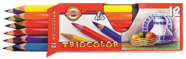 Školské pastelové ceruzky hrubé trojhranné 12 ks KOH-I-NOOR