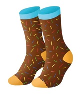 992311 Ponožky Donut čokol&aacute;dov&yacute; 43-45, d&aacute;rkov&eacute; balen&iacute;-2