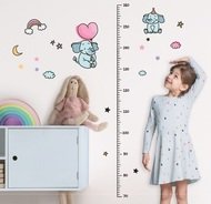 10297 Samolepky na zeď dětský metr - sloni, do 160 cm-2