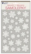 10362 Samolepky bílé s glitry 25x14 cm, vločky-1