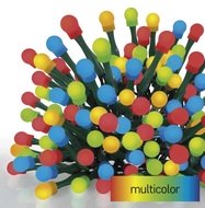 LED vianočné cherry reťaz – guličky, multicolor, 30 m, 300 LED, 8 funkcií, časovač