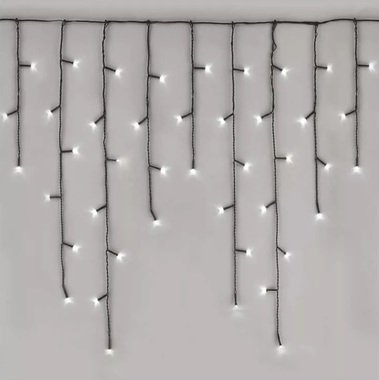 Osvetlenie vianočné vodopád 10m-600 LED biela+5m prívodný kábel