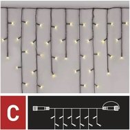 Vianočné osvetlenie - nadstavitelný vodopád 2, 5m-100LED teplá biela+5cm prívodný kábel