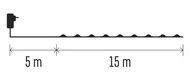 11212 Osvětlen&iacute; nano zelen&eacute; 15 m - 150 LED tepl&aacute; b&iacute;l&aacute; + 5m př&iacute;vodn&iacute; kabel + časovač-3