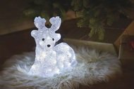 11344 Jelen sv&iacute;t&iacute;c&iacute; 31 x 27 x14 cm, 40 LED studen&aacute; b&iacute;l&aacute; + 3 m př&iacute;vodn&iacute; kabel-4
