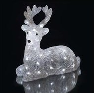 11344 Jelen sv&iacute;t&iacute;c&iacute; 31 x 27 x14 cm, 40 LED studen&aacute; b&iacute;l&aacute; + 3 m př&iacute;vodn&iacute; kabel-5