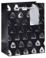 12533 Ta&scaron;ka d&aacute;rkov&aacute; čern&aacute; se stř&iacute;brnou ražbou M 18 x 23 x 10 cm-4