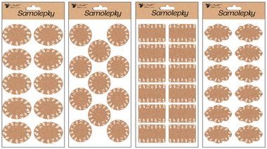 Samolepky popisovacie 28x14 cm, korkové
