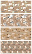 Baliaci papier zima s razbou mix 4 motívov 70 g, 200 x 70 cm