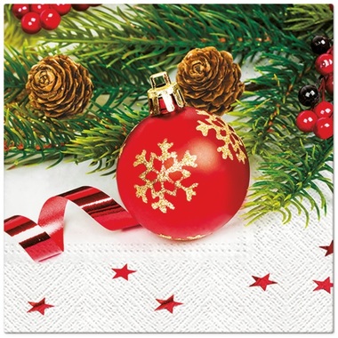 Papírové ubrousky třívrstvé 33 x 33 cm, 20 ks