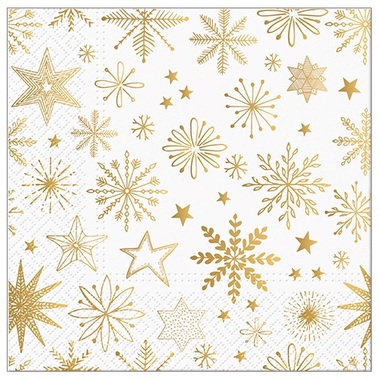 Papierové servítky vianočné, trojvrstvové 33 x 33 cm, 20 ks