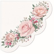 Papierové obrúsky, trojvrstvové, kruhové O 32 cm, 12 ks