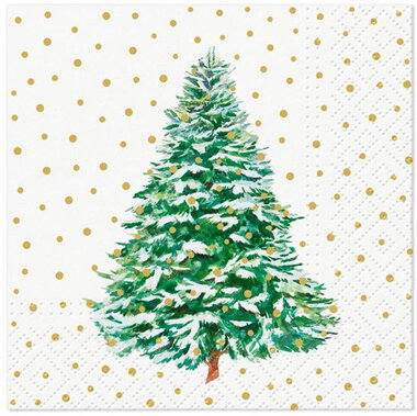 Vianočné papierové obrúsky, 3vrstvové, 25 × 25 cm, 20 ks