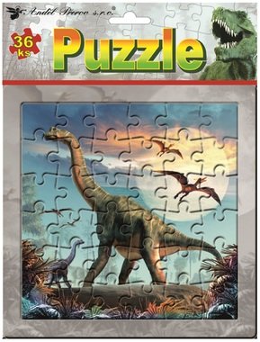 Puzzle 20 x 20 cm, 36 dielikov, dinosaurus 2